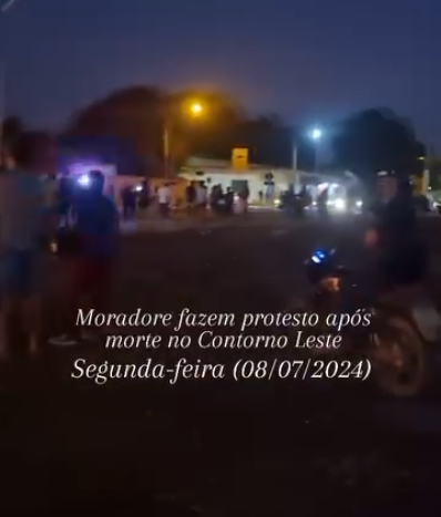 Moradores realizam protesto no Contorno Leste; Vídeo