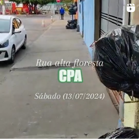 Lixo se acumula na frente de residências do CPA; Vídeo