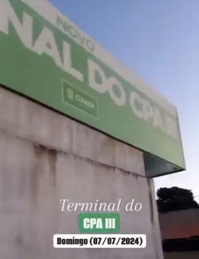 Terminal do CPA II está bem sujo e sem obras acabadas; Vídeo