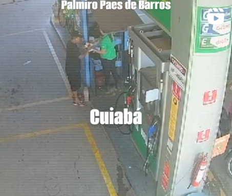 Roubo à posto na Av. Palmiro Paes de Barros; Vídeo