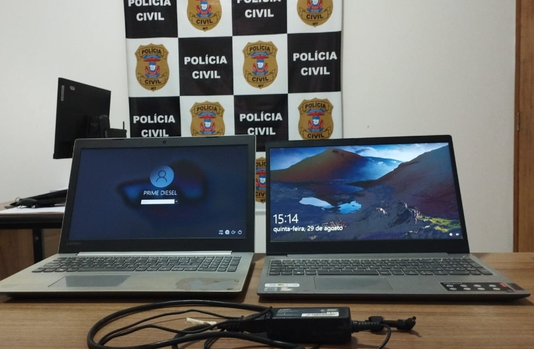 Polícia recupera notebooks e prende autor de furto