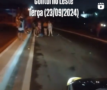 Animais na pista na região do Contorno Leste; Vídeo