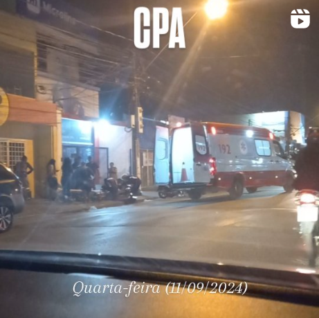 Jovem fica ferida em acidente na Av. Brasil do CPA; Vídeo