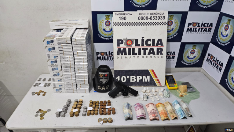 PM prende homem por contrabando e tráfico em Cuiabá