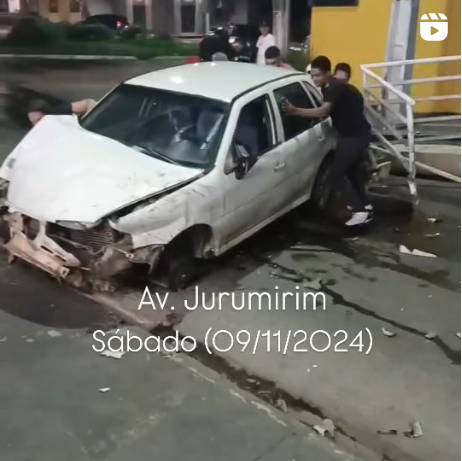 Acidente é registrado na av. Jurumirim, Cuiabá; Vídeo