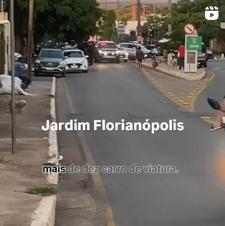 Viaturas são vistas no bairro Jardim Florianópolis; Vídeos