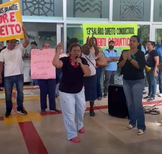 Profissionais da saúde realizam protesto em Cuiabá; Vídeo