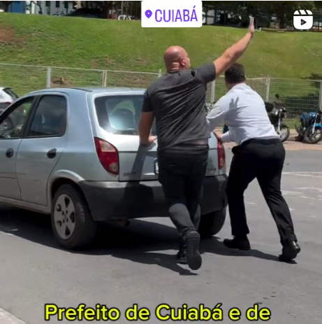 Abílio e Cláudio ajudam motorista em Cuiabá; Vídeo