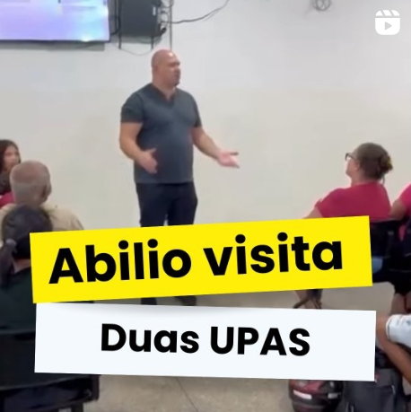 Abílio visita UPA Pedra 90 e UPA Pascoal Ramos; Vídeo